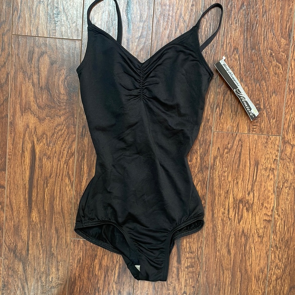 Body Wrappers Premiere Collection Camisole Leotard - Black #P355